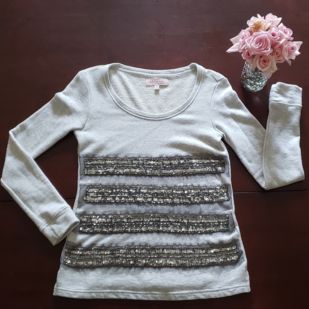 Philosophy Republic Clothing gray sweater